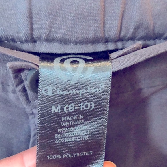 Lot of 2x [Champion] & [Univibe] Boys Sz M 8/10 Shorts - Black Plaid & Dark Gray - Picture 8 of 16